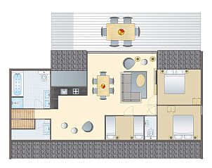 Unterkunft 0913217 - Bungalow Luxemburg - 6 persoons appartement | 6BA