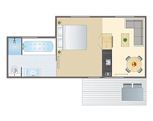Unterkunft 0913235 - Bungalow Luxemburg - 2 persoons comfort studio | 2BA1